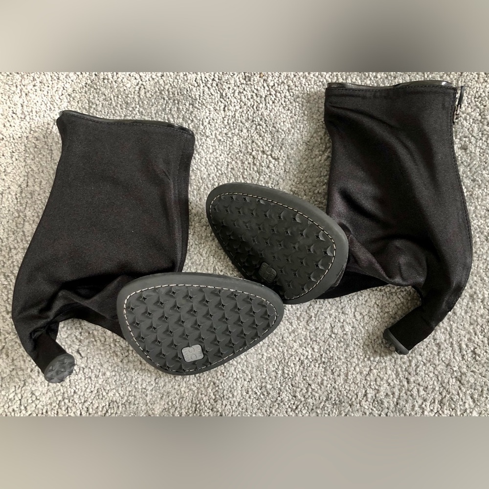 NEW womens black outer shoes covers protector galoshes for 2” heels 7 7.5 8